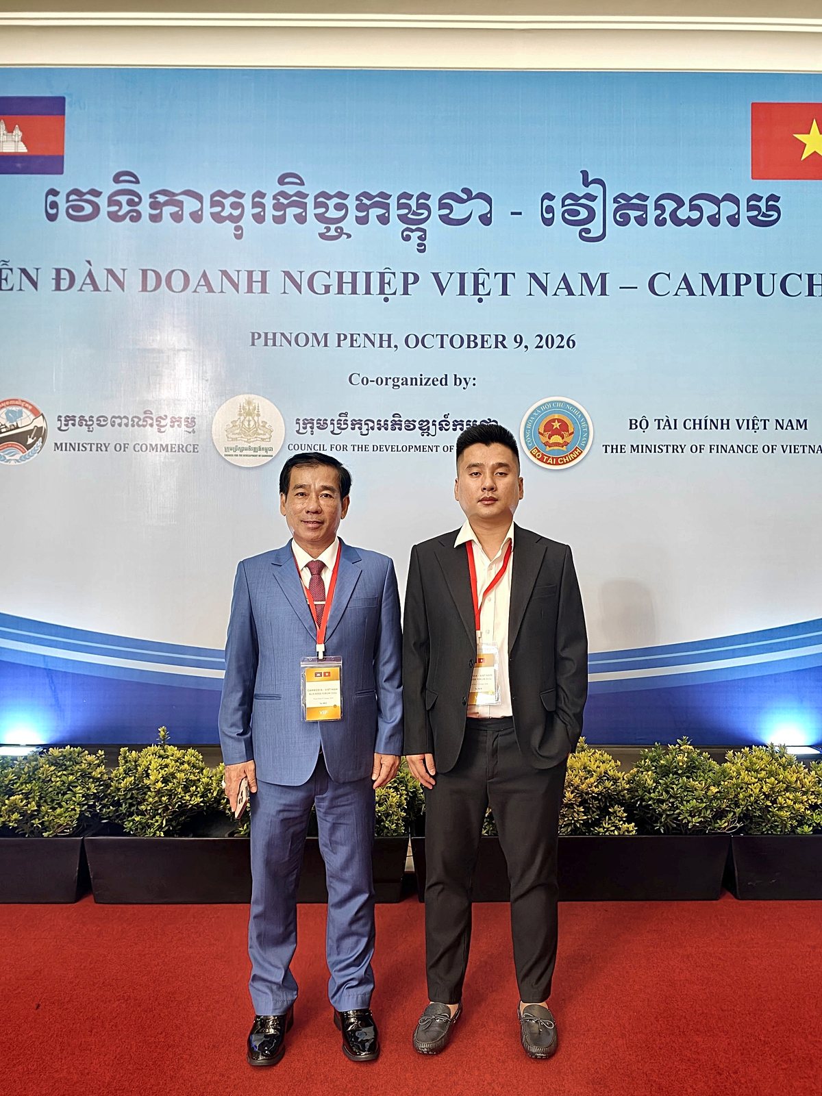 Tại phông Diễn đàn Doanh nghiệp Việt Nam – Campuchia 2026.