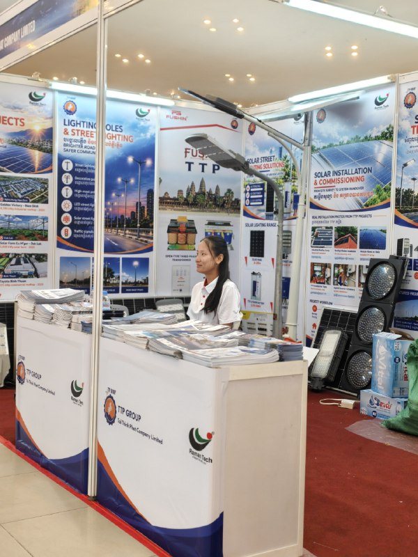 The TTP Group booth is ready to welcome visitors throughout the fair.