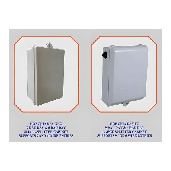 Distribution junction box, 9 & 4 ways