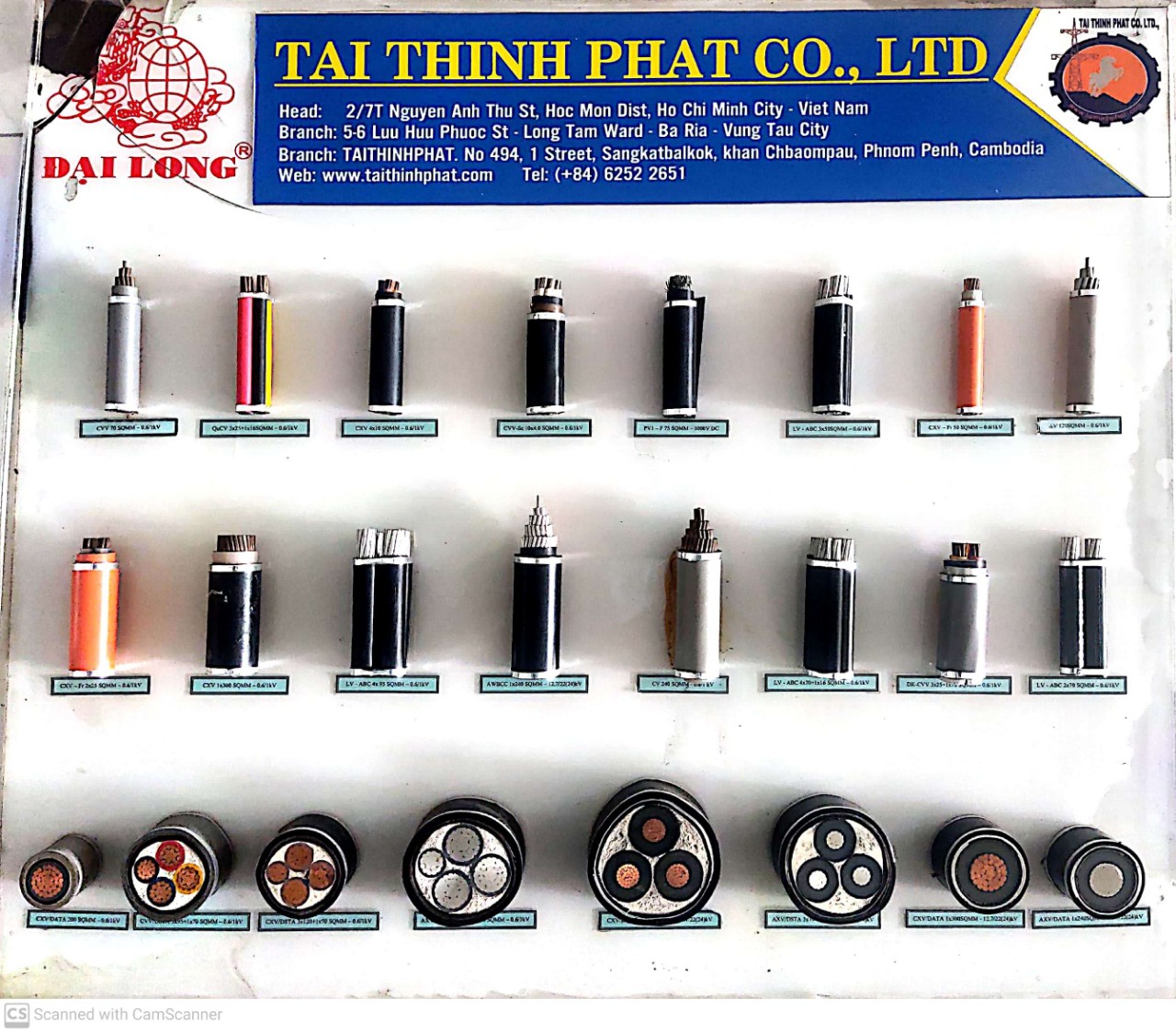 DÂY CÁP ĐIỆN ĐẠI LONG